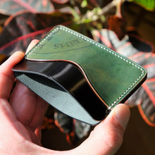 Load image into Gallery viewer, Pod 3 - Horween Reverse Shell Cordovan & Shinki Hikaku Black Shell Cordovan