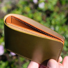 Load image into Gallery viewer, Squadron-4 - Olive Japanese Shell Cordovan & Italian Vachetta Leather
