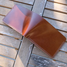 Load image into Gallery viewer, Squadron 4 - Coffee Japanese Shell Cordovan & Buttero Bifold