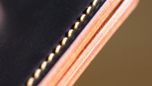 Load image into Gallery viewer, Flock 4 - Horween #8 Shell Cordovan & Dublin Minimalist Wallet