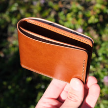 Load image into Gallery viewer, Squadron 4 - Coffee Japanese Shell Cordovan & Buttero Bifold