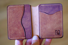 Load image into Gallery viewer, Harbour Cardholder - Marbled Shell Cordovan & Pueblo Leathers