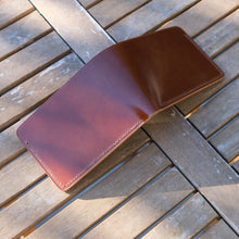 Load image into Gallery viewer, Squadron 4 - Coffee Japanese Shell Cordovan & Buttero Bifold