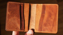 Load image into Gallery viewer, Flock 4 - Horween #8 Shell Cordovan & Dublin Minimalist Wallet