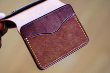 Load image into Gallery viewer, Harbour Cardholder - Marbled Shell Cordovan &amp; Pueblo Leathers
