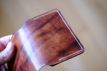 Load image into Gallery viewer, Harbour Cardholder - Marbled Shell Cordovan &amp; Pueblo Leathers
