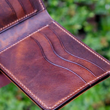 Load image into Gallery viewer, Squadron 6 - Coffee Japanese Shell Cordovan &amp; Horween Dublin Bifold
