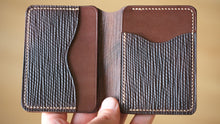 Load image into Gallery viewer, Harbour Cardholder - Hatch Shell Cordovan &amp; Harness Leather

