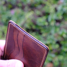 Load image into Gallery viewer, Squadron 6 - Coffee Japanese Shell Cordovan &amp; Horween Dublin Bifold
